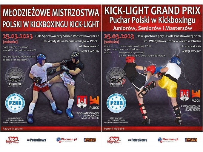 Święto Kick Lightu w Płocku - Młodzieżowe Mistrzostwa Polski oraz Puchar Polski 