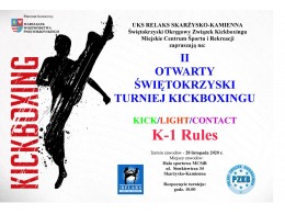 II Otwarty Świętokrzyski Turniej Kickboxingu K-1 Rules&Kick/Light/Contact_28.11.2020 - Skarżysko Kamienna