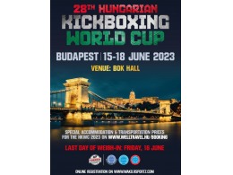 Aktualizacja 01.06_Hungarian Kickboxing World Cup 2023_15-18.06.2023 - Budapeszt (Węgry)