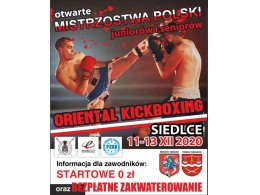 Otwarte MP Oriental Kickboxing Juniorów i Seniorów_11-13.12.2020 - Siedlce + Oświadczenie Covid19