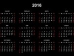 Kalendarz imprez sportowych na rok 2016.