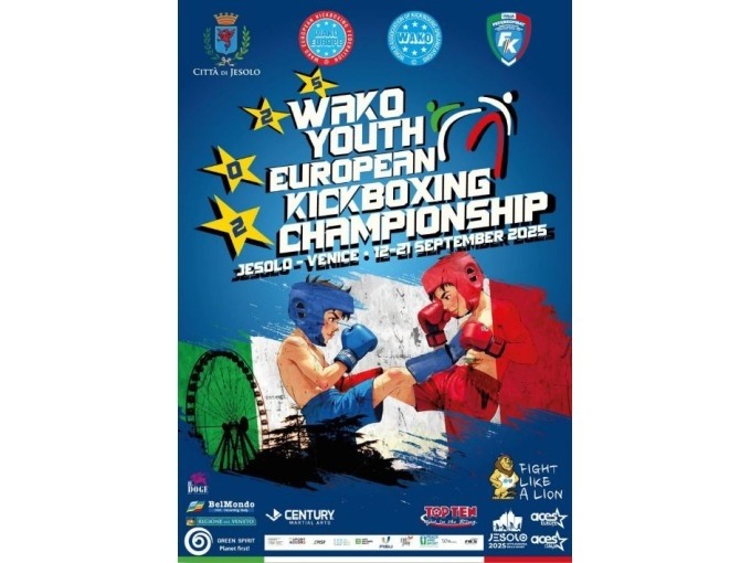Aktualizacja 29.07.2025_Mistrzostw Europy WAKO 2025 – JESOLO, WŁOCHY Dzieci, Kadeci, Juniorzy_12–21 września 2025 r