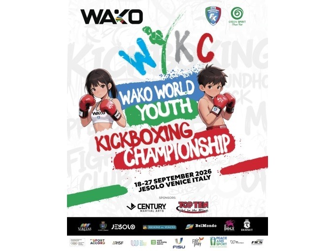Mistrzostwa Świata WAKO Dzieci, Kadetów i Juniorów – Jesolo Lido (Włochy), 18–27.09.2026