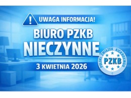3 kwietnia (piątek) biuro Polskiego Związku Kickboxingu będzie nieczynne
