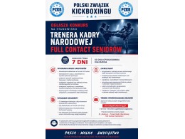 Konkurs na stanowisko Trenera Kadry Narodowej Full Contact Seniorów (FC SEN)