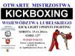 Otwarte Mistrzostwa Województwa Lubelskiego w Kickboxingu Kick Light i Points Fighting_15.11.2014 - Lublin