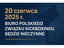 Informacja organizacyjna – 20 czerwca 2025 r. (piątek) – dzień wolny w biurze PZKB