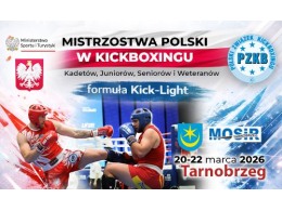 Ważna informacja organizacyjna – Mistrzostwa Polski Kick Light w Tarnobrzegu