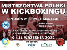 Mistrzostwa Polski Seniorów i Mastersów w formule Kick Light_09-11.09.2022 - Mińsk Mazowiecki